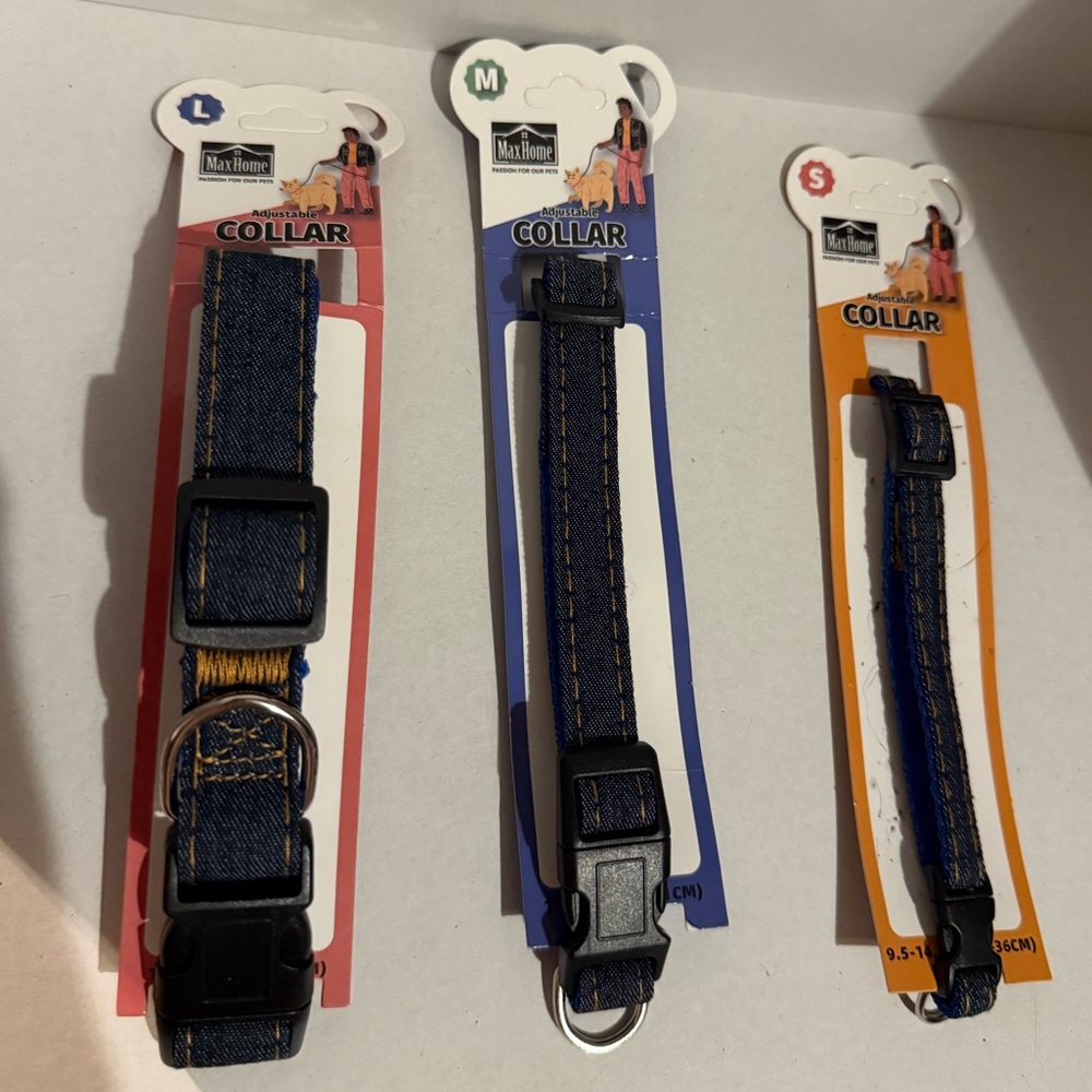 Max Home Denim w/Blue Dog Collars